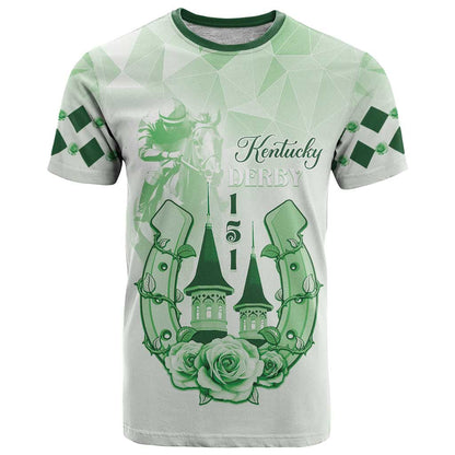 Kentucky Horse Racing T-Shirt 151st Anniversary Green Version Graphic Tee