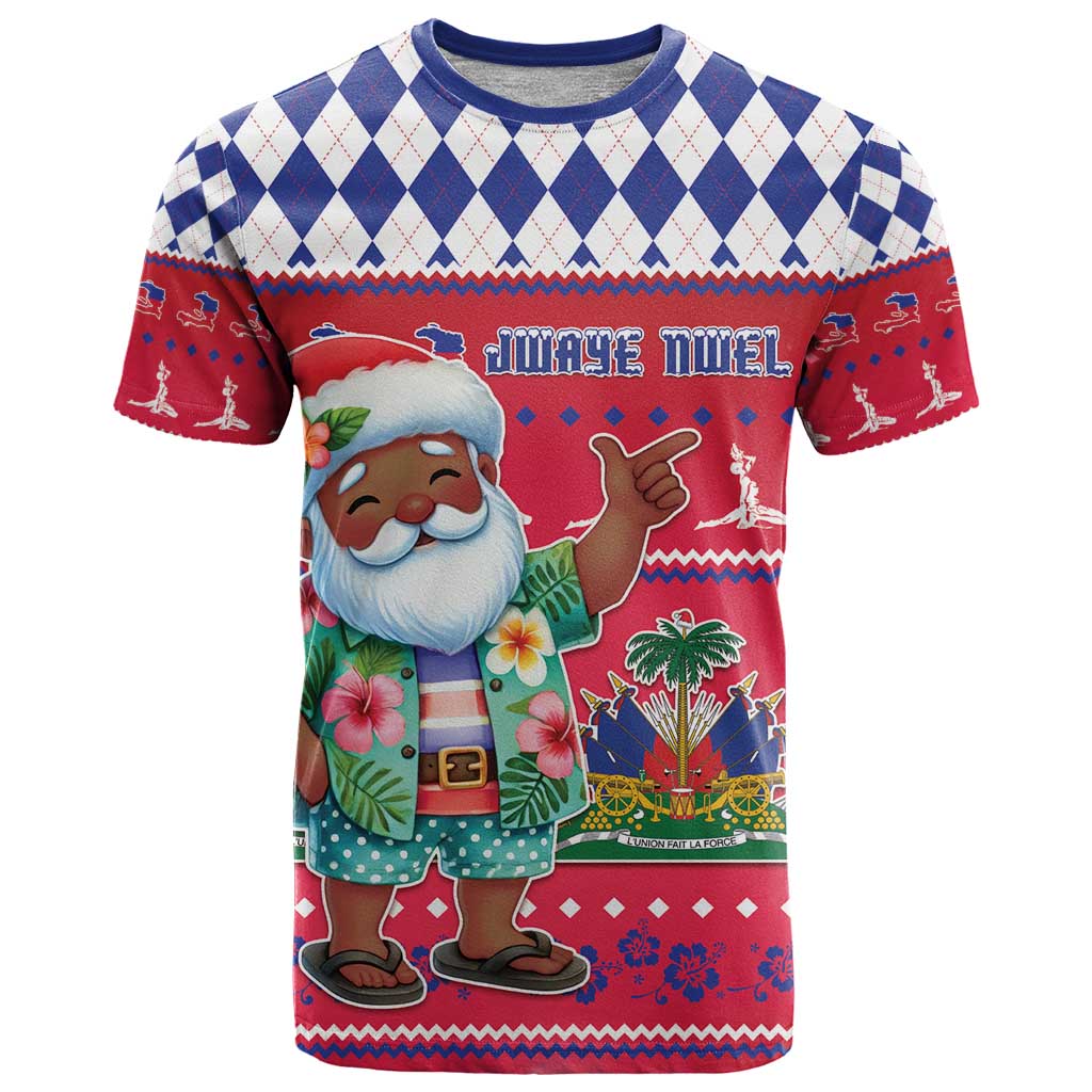 Haiti Christmas T-Shirt Haitian Santa Jwaye Nwel Graphic Tee