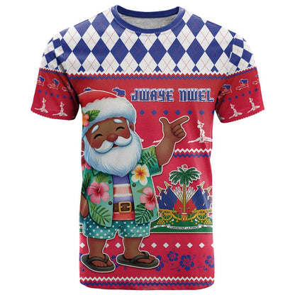 Haiti Christmas T-Shirt Haitian Santa Jwaye Nwel Graphic Tee
