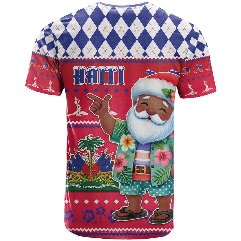 Haiti Christmas T-Shirt Haitian Santa Jwaye Nwel Graphic Tee