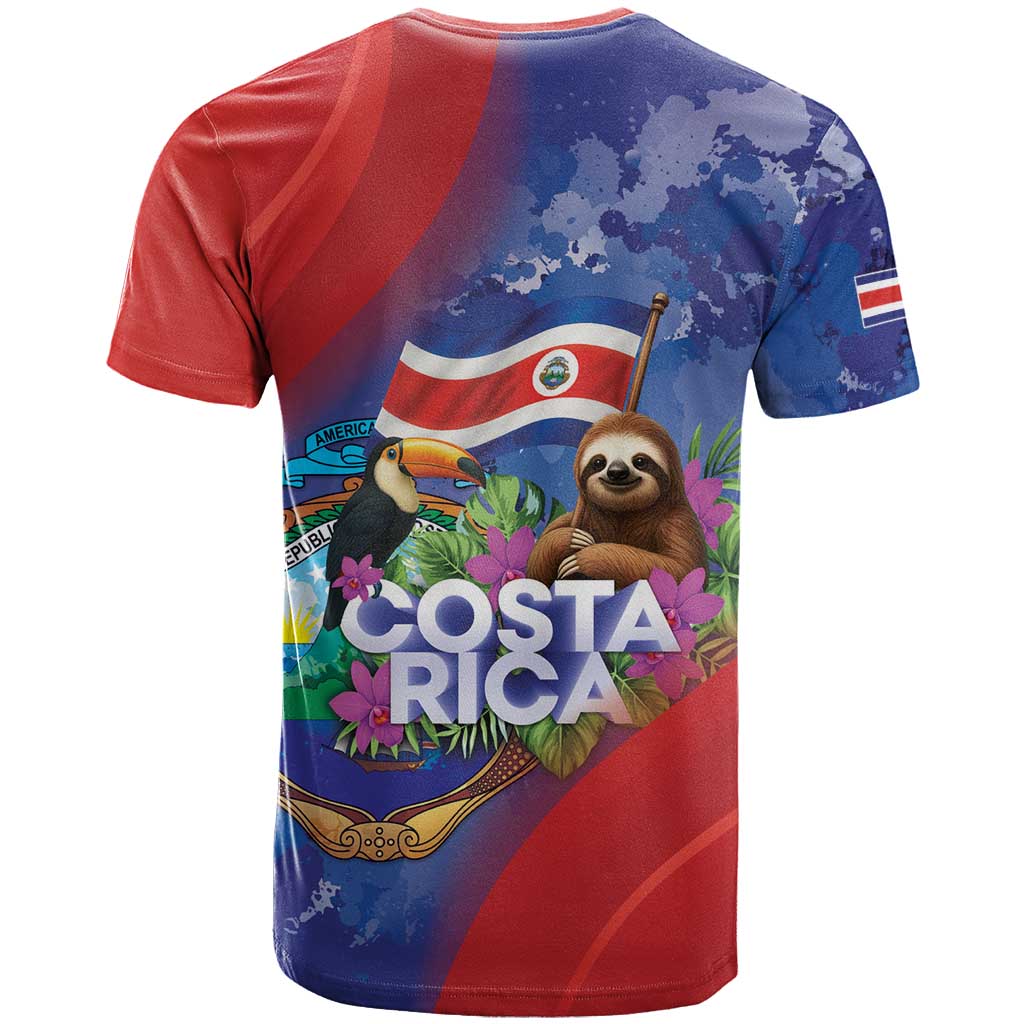 Costa Rica Independence Day T-Shirt 204 Years Of Freedom Graphic Tee