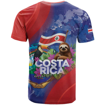 Costa Rica Independence Day T-Shirt 204 Years Of Freedom Graphic Tee