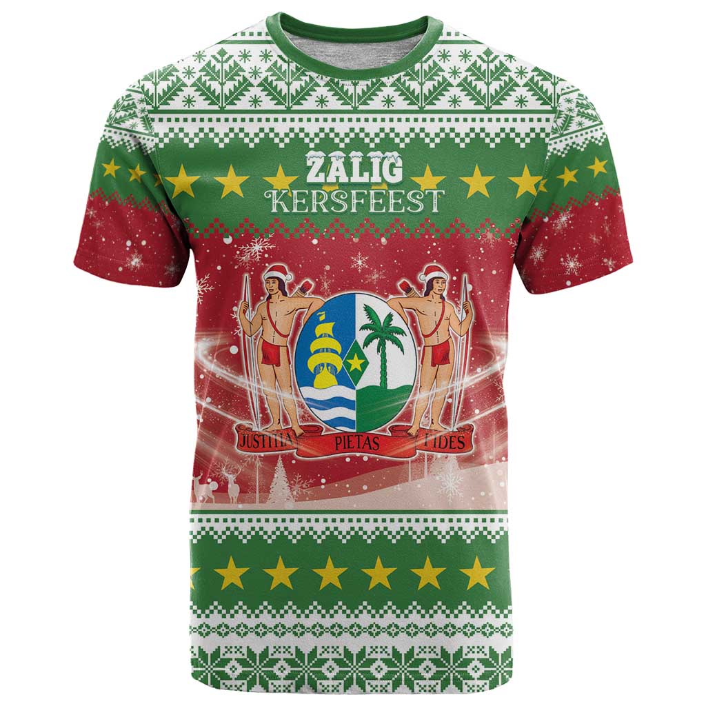 Suriname Christmas T-Shirt Coat Of Arms Zalig Kersfeest Graphic Tee