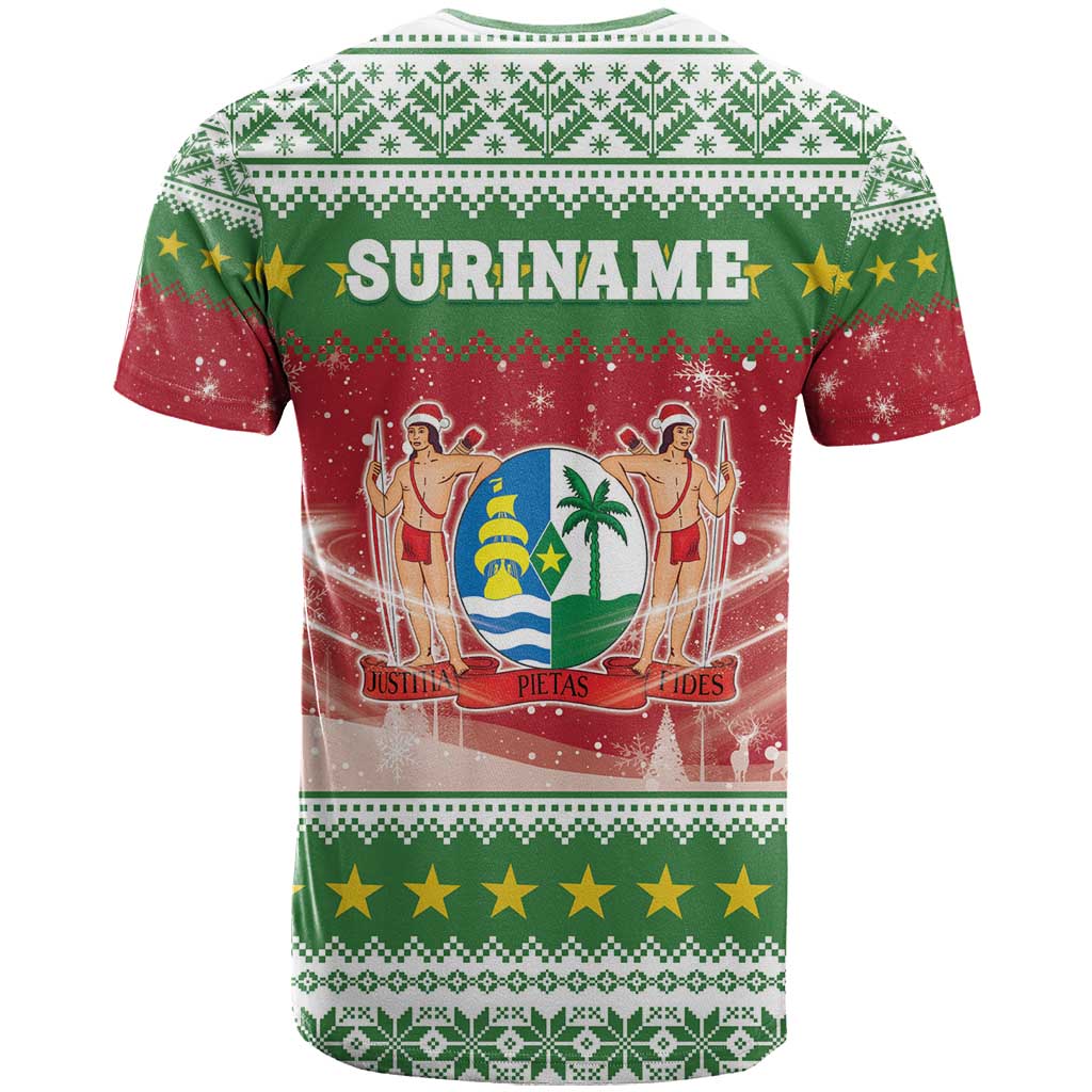 Suriname Christmas T-Shirt Coat Of Arms Zalig Kersfeest Graphic Tee