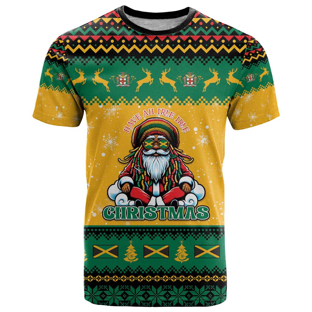 Jamaica Christmas T-Shirt Have Ah Irie Irie Christmas Graphic Tee
