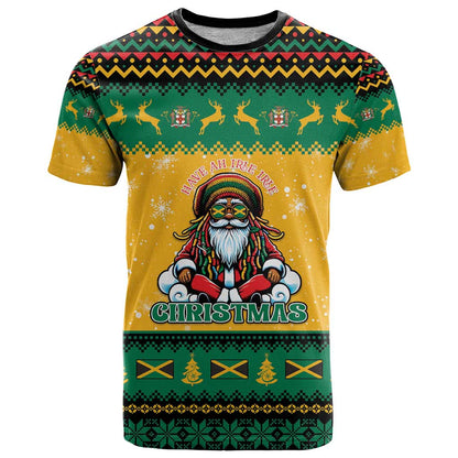 Jamaica Christmas T-Shirt Have Ah Irie Irie Christmas Graphic Tee