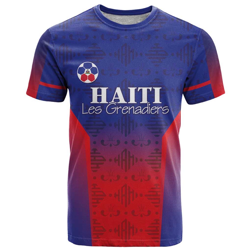 Custom Haiti Football T-Shirt Sporty Style Graphic Tee
