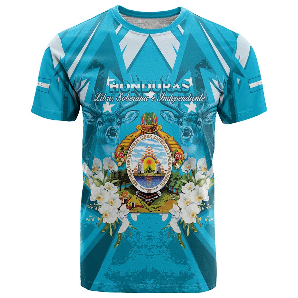 Honduras Independence Day T-Shirt Coat Of Arms Special Style Graphic Tee