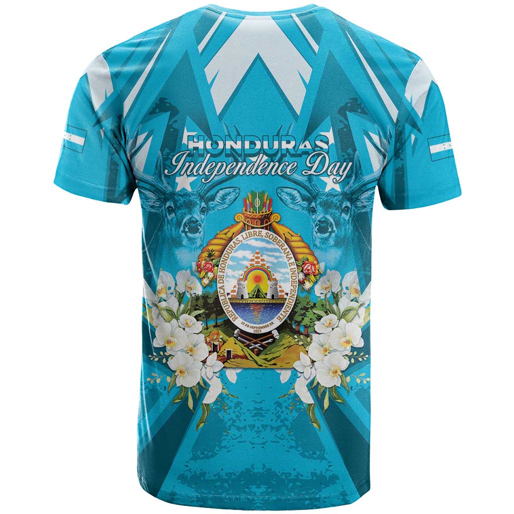 Honduras Independence Day T-Shirt Coat Of Arms Special Style Graphic Tee