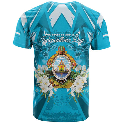 Honduras Independence Day T-Shirt Coat Of Arms Special Style Graphic Tee