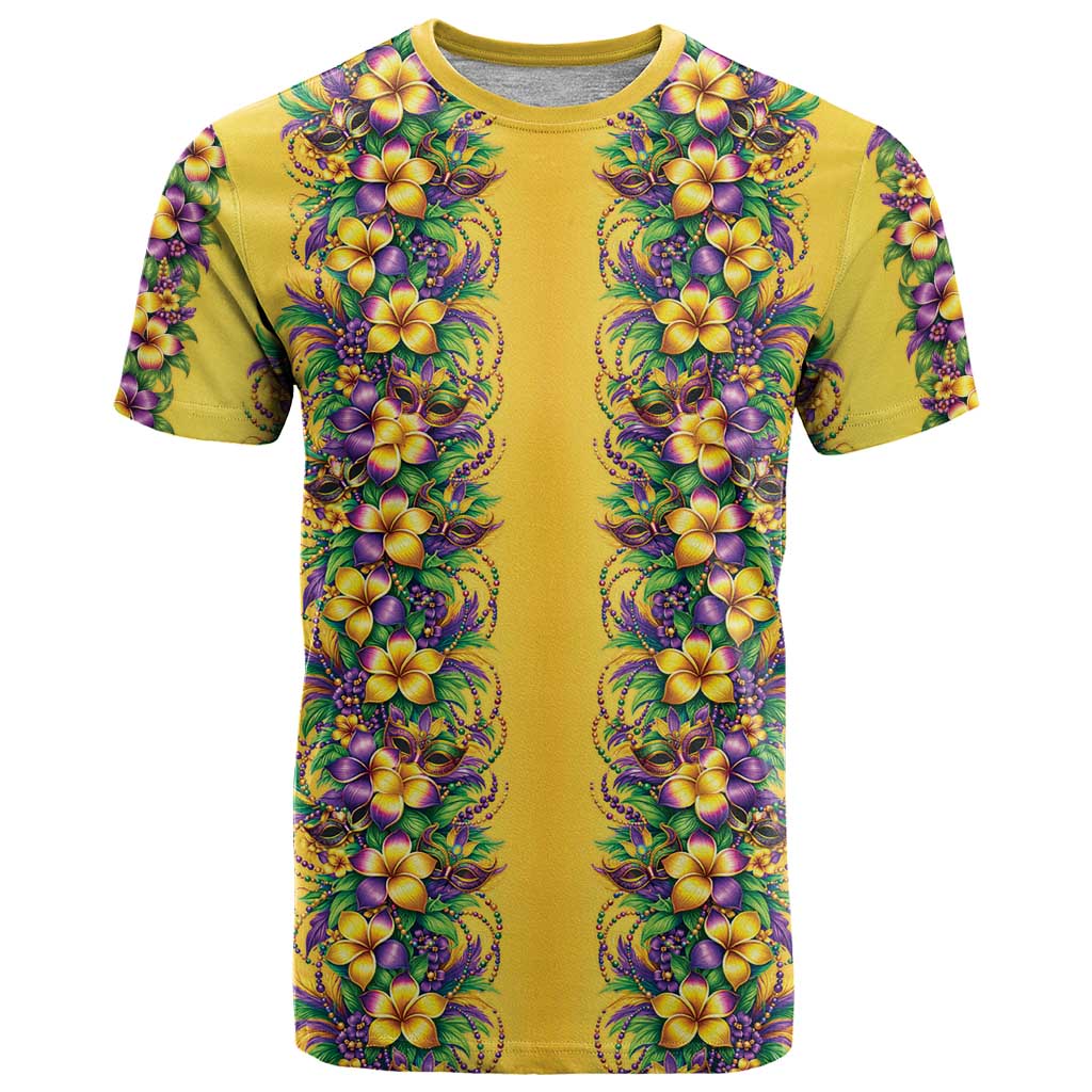 Aloha Hawaii Mardi Gras T-Shirt Gold Style Graphic Tee