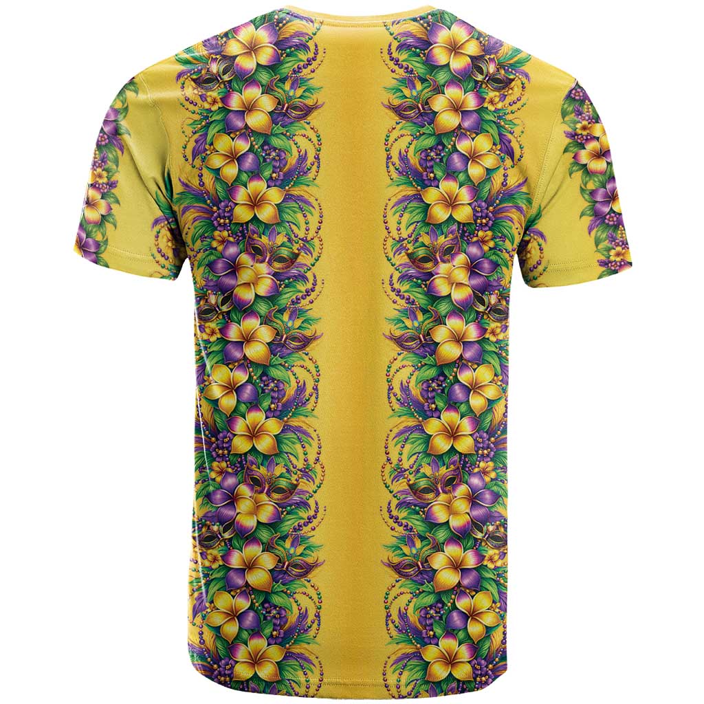Aloha Hawaii Mardi Gras T-Shirt Gold Style Graphic Tee