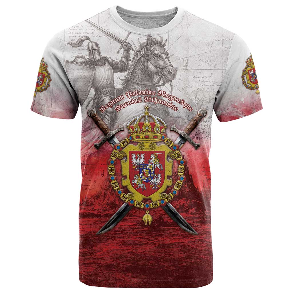 Polish-Lithuanian Commonwealth T-Shirt Medieval Royal Coat Of Arms Heritage Graphic Tee