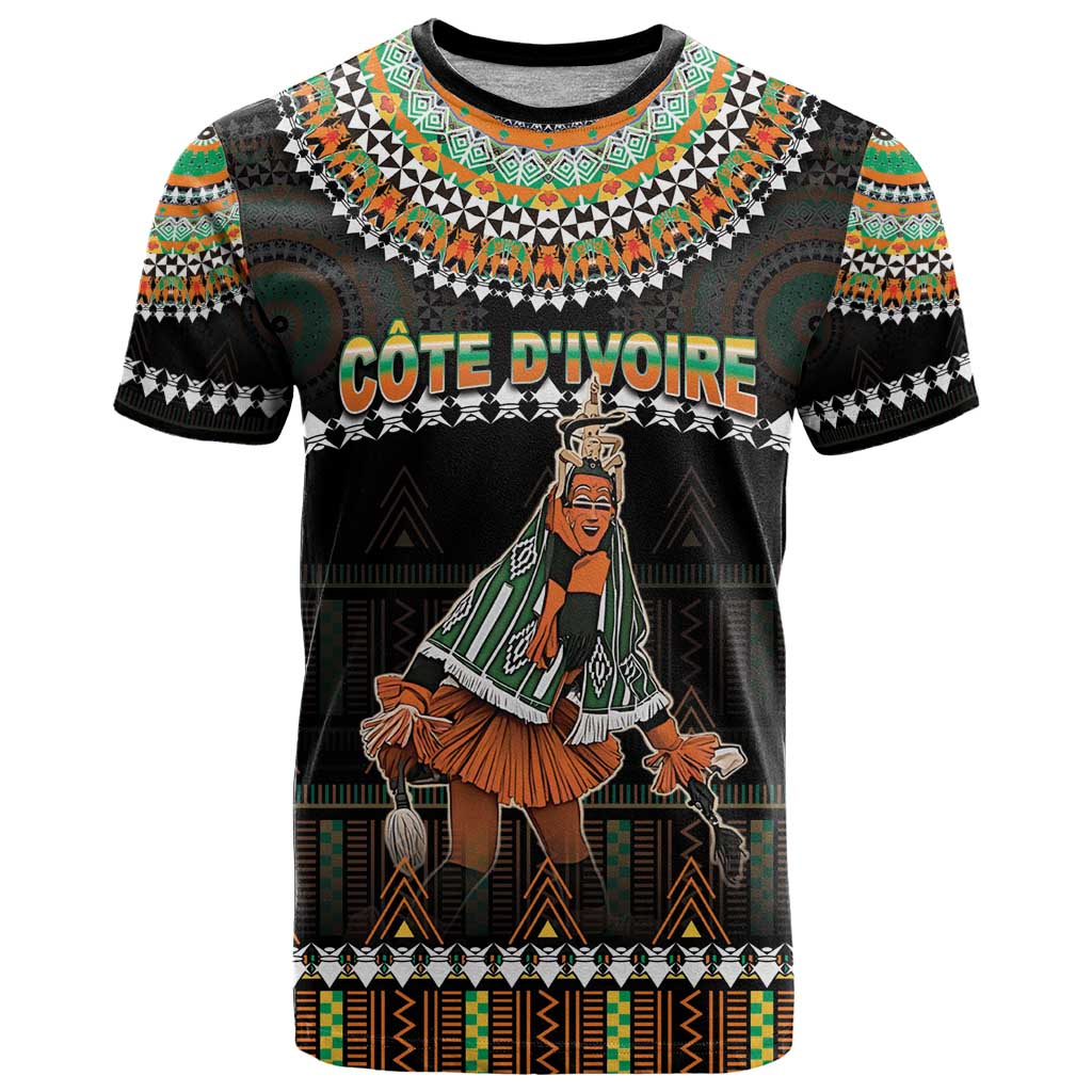 Ivory Coast Festival Of Masks T-Shirt Traditional Zaouli Dance Graphic Tee