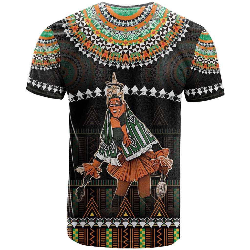 Ivory Coast Festival Of Masks T-Shirt Traditional Zaouli Dance Graphic Tee