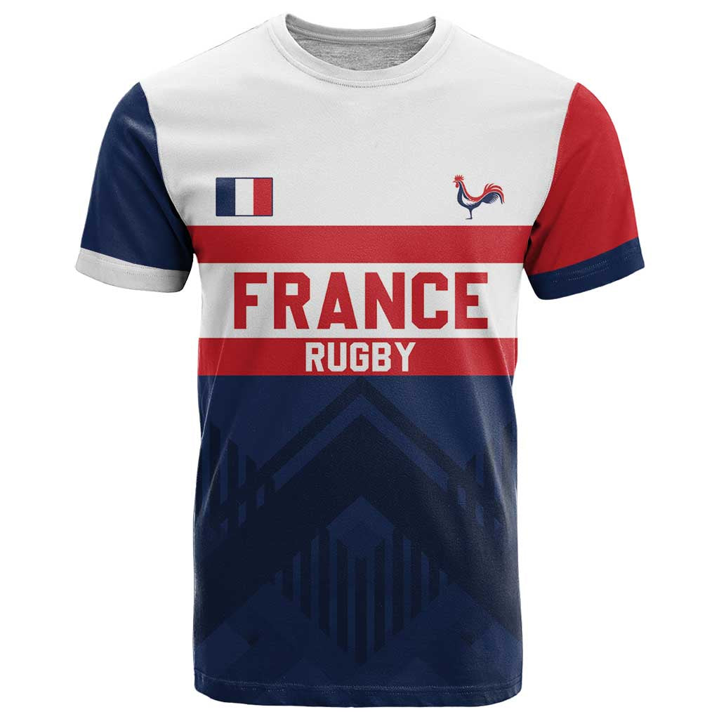 France Rugby Custom T-Shirt Go Les Bleus Simple Style Graphic Tee