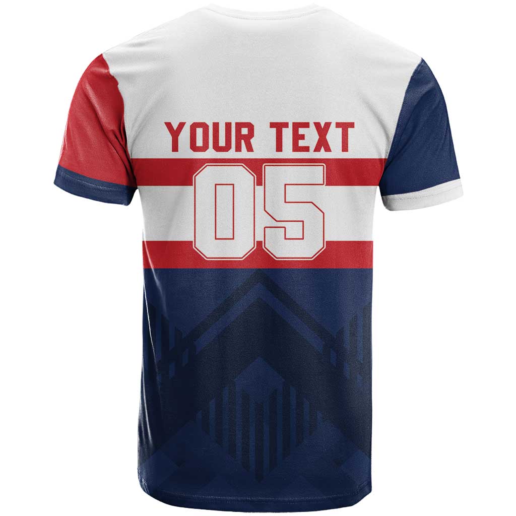 France Rugby Custom T-Shirt Go Les Bleus Simple Style Graphic Tee