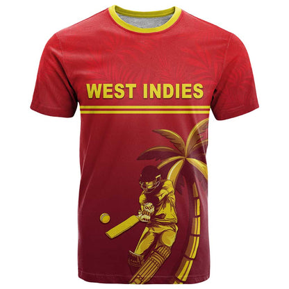 Custom West Indies Cricket T-Shirt Vintage Style Graphic Tee