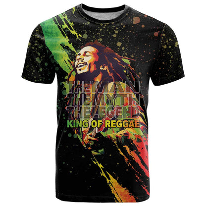 Legend Bob T-Shirt One Love Heart Destiny Graphic Tee