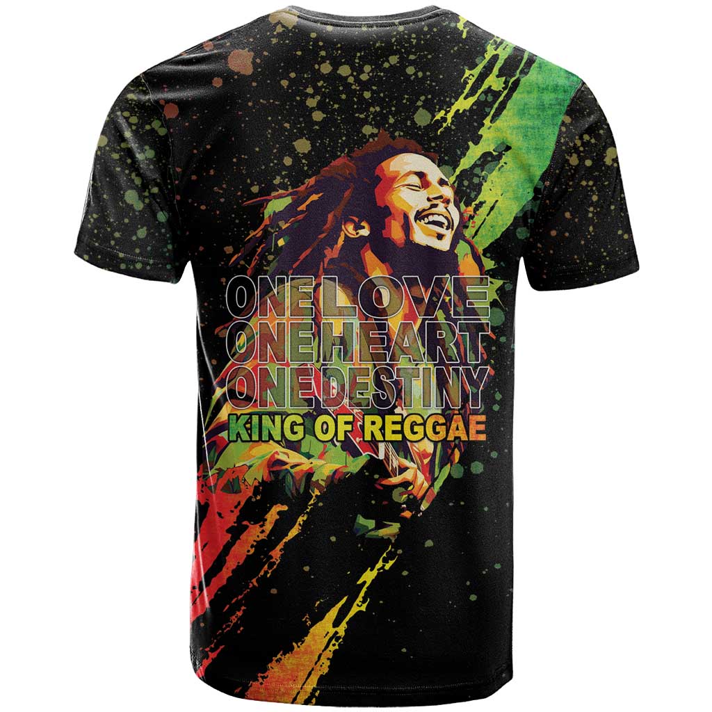 Legend Bob T-Shirt One Love Heart Destiny Graphic Tee