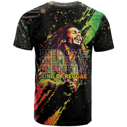 Legend Bob T-Shirt One Love Heart Destiny Graphic Tee