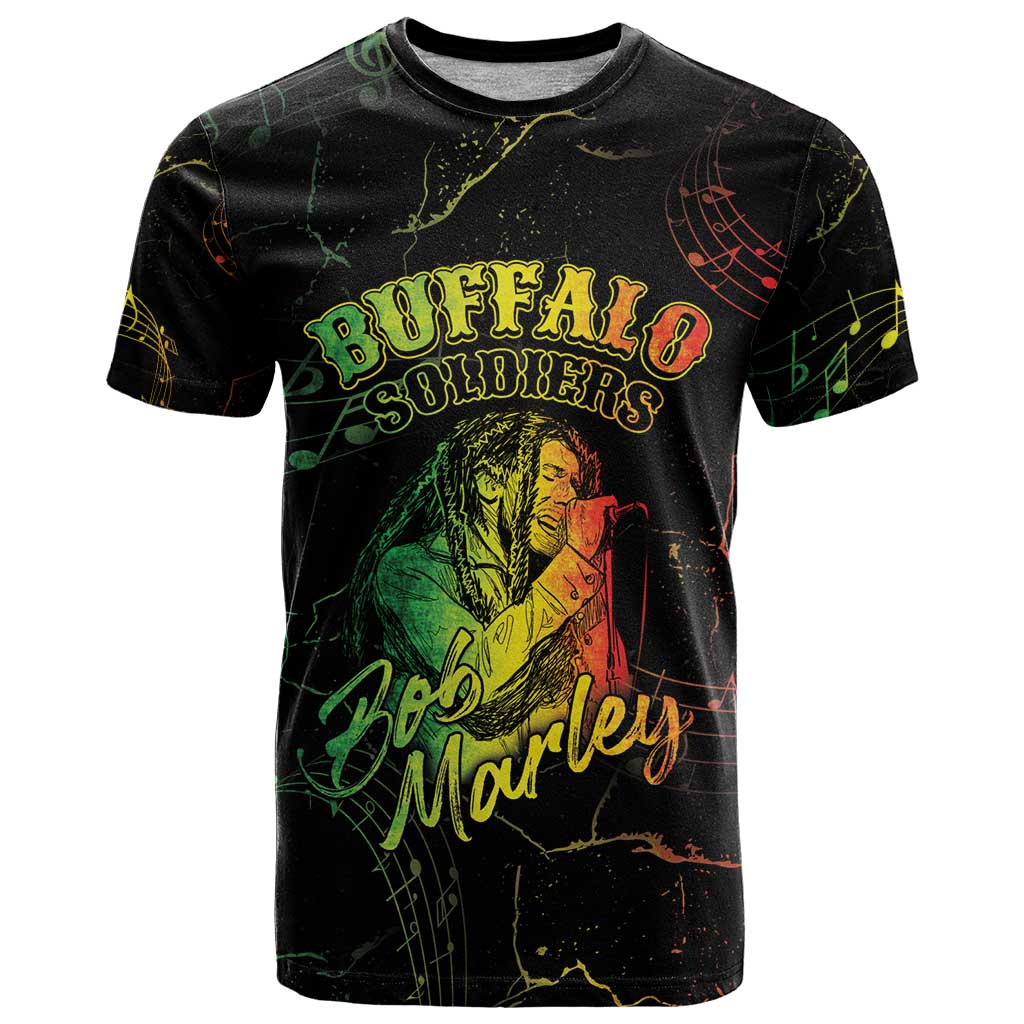 Reggae King Buffalo Soldier T-Shirt Honoring The Legend Graphic Tee