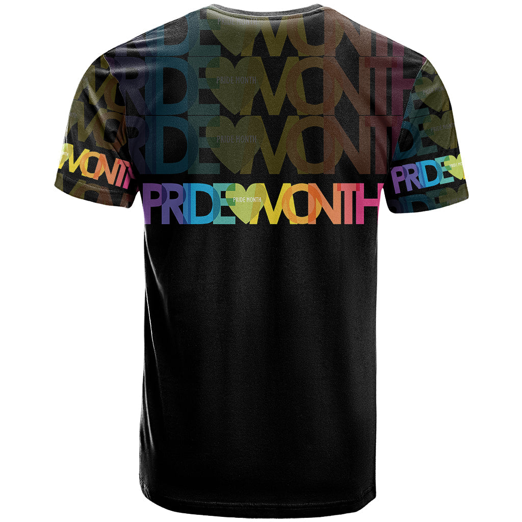 Happy Pride Month T-Shirt Black Vibe Graphic Tee