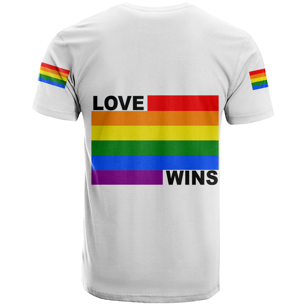 Pride Month Love Wins T-Shirt White Vibe Graphic Tee
