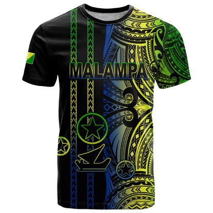 Custom Vanuatu Malampa T-Shirt Polynesian Tribal Graphic Tee