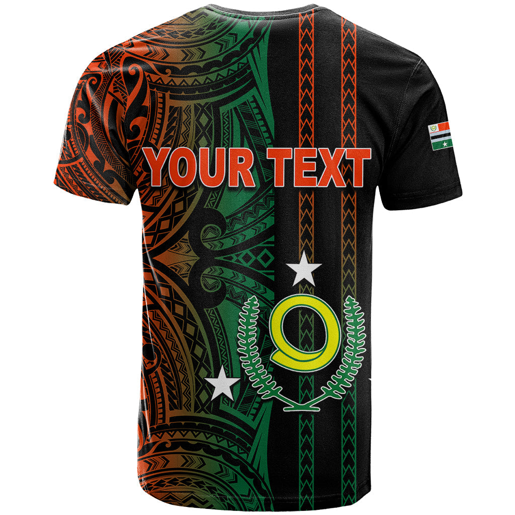 Custom Vanuatu Penama T-Shirt Polynesian Tribal Graphic Tee
