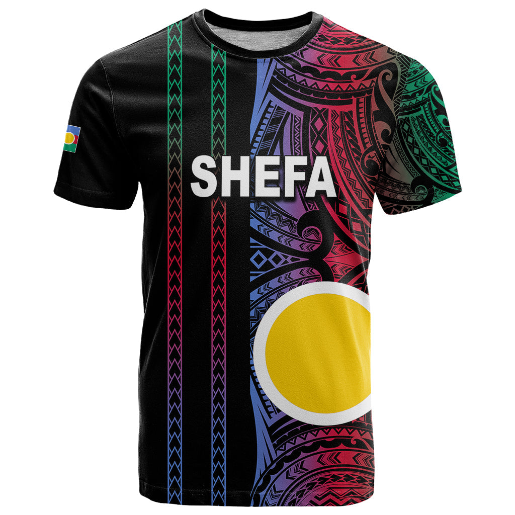 Custom Vanuatu Shefa T-Shirt Polynesian Tribal Graphic Tee