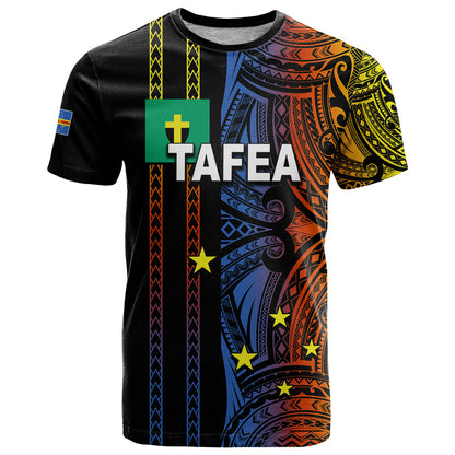 Custom Vanuatu Tafea T-Shirt Polynesian Tribal Graphic Tee