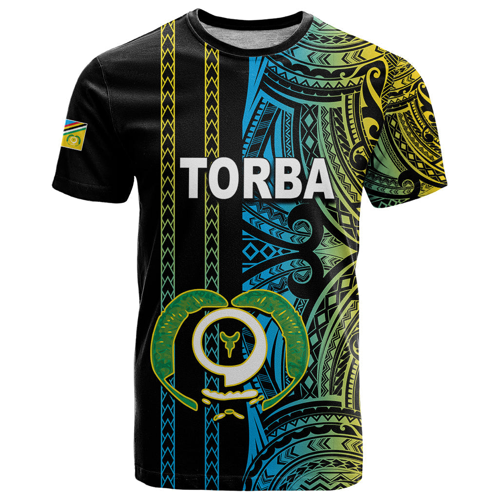Custom Vanuatu Torba T-Shirt Polynesian Tribal Graphic Tee