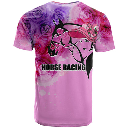 Kentucky Horse Racing T-Shirt Derby Girl Pink Style Graphic Tee