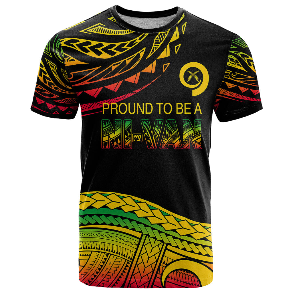 Custom Tribal Vanuatu T-Shirt Pround To Be A Ni-Van Graphic Tee