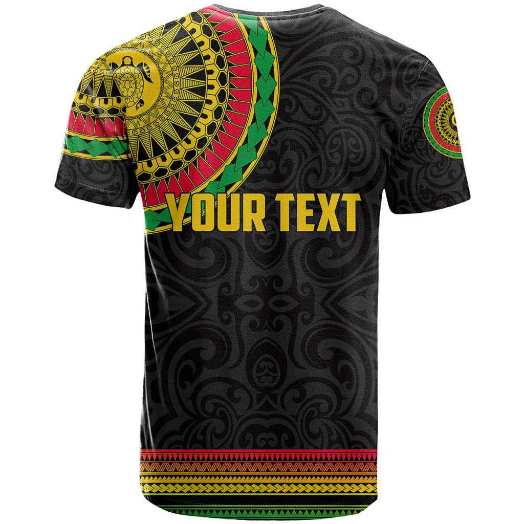 Custom Vanuatu T-Shirt Polynesia Circle Graphic Tee