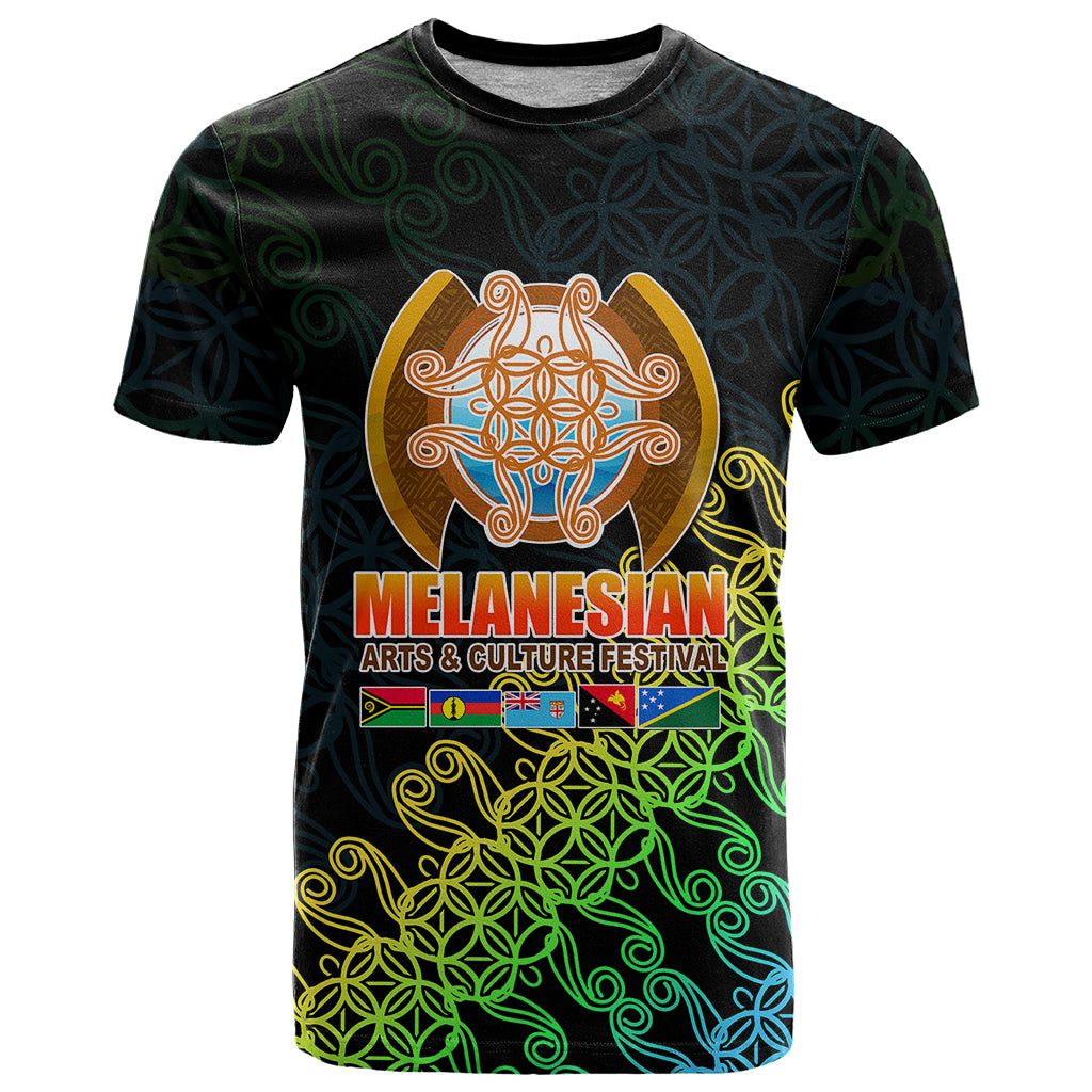Melanesian Festival T-Shirt Fest'Napuan Black Style Graphic Tee