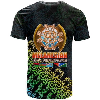 Melanesian Festival T-Shirt Fest'Napuan Black Style Graphic Tee