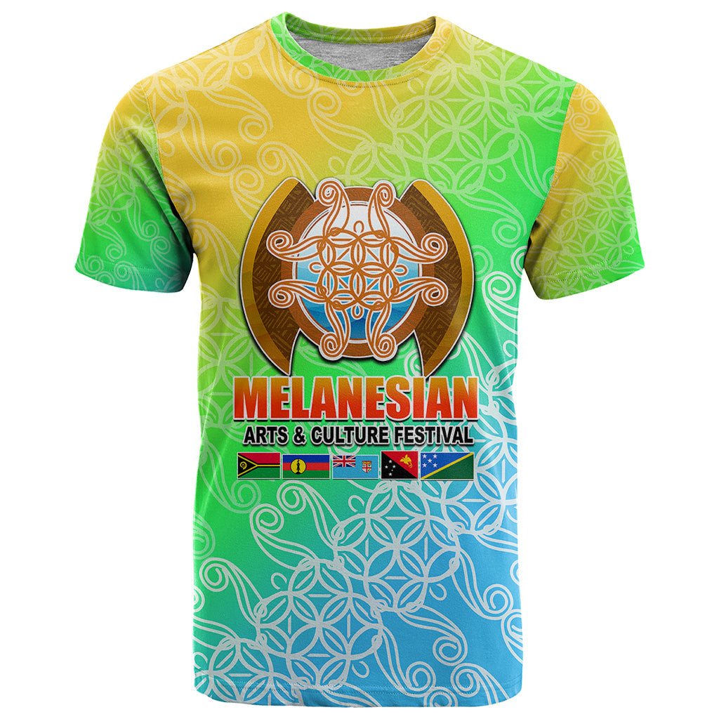 Melanesian Festival T-Shirt Fest'Napuan Colorful Style Graphic Tee
