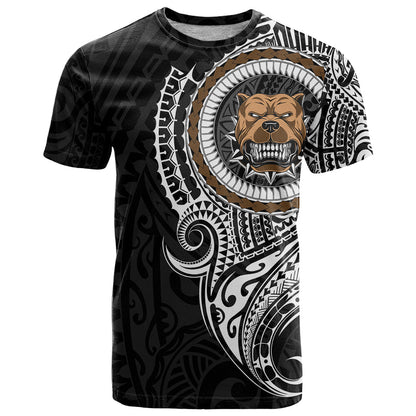 Polynesian Pitbull Dog T-Shirt Dog In My Heart Graphic Tee