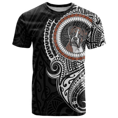 Polynesian Boxer Dog T-Shirt Dog In My Heart Graphic Tee