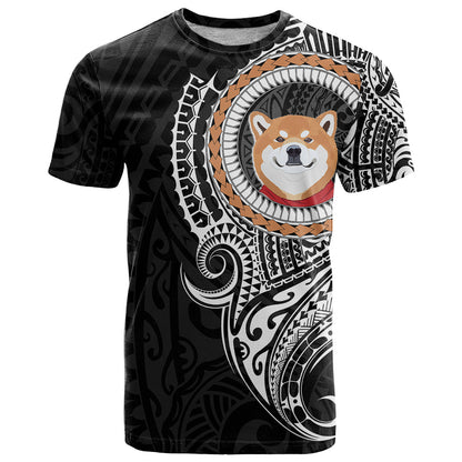 Polynesian Shiba Inu Dog T-Shirt Dog In My Heart Graphic Tee