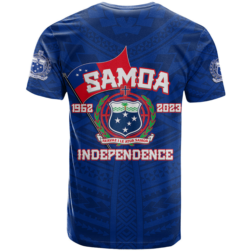 Samoa Independence T-Shirt Blue Style Graphic Tee