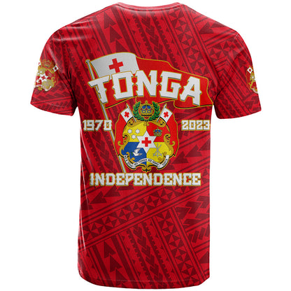 Tonga Independence T-Shirt Red Style Graphic Tee