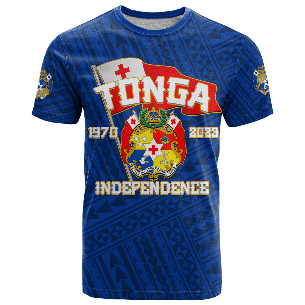 Tonga Independence T-Shirt Blue Style Graphic Tee