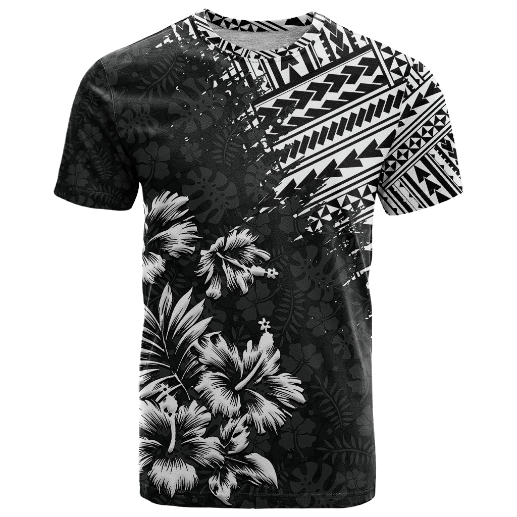 Hawaii Summer T-Shirt Mix Polynesian Black Graphic Tee