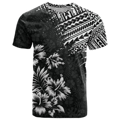 Hawaii Summer T-Shirt Mix Polynesian Black Graphic Tee