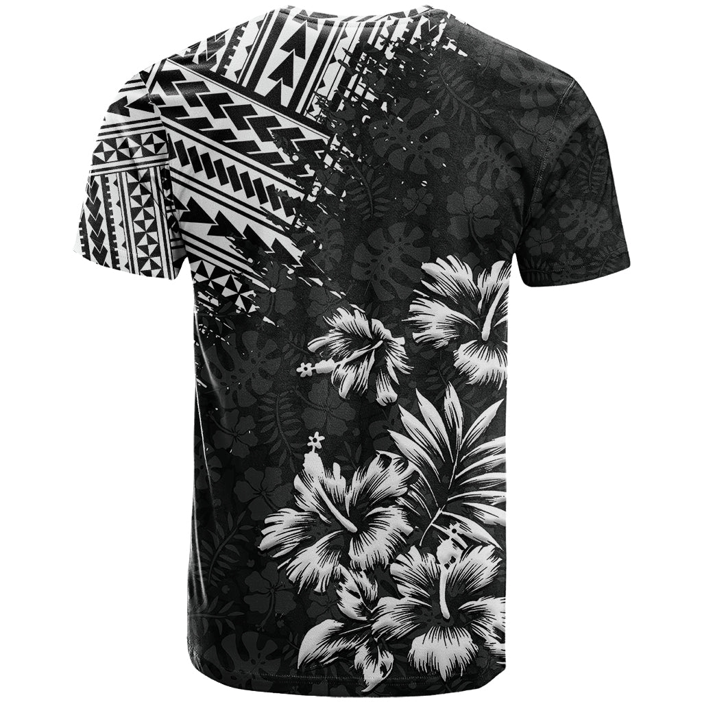 Hawaii Summer T-Shirt Mix Polynesian Black Graphic Tee