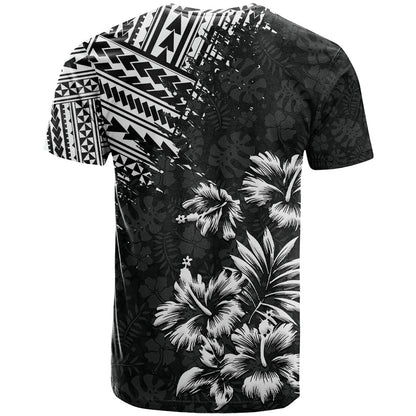 Hawaii Summer T-Shirt Mix Polynesian Black Graphic Tee