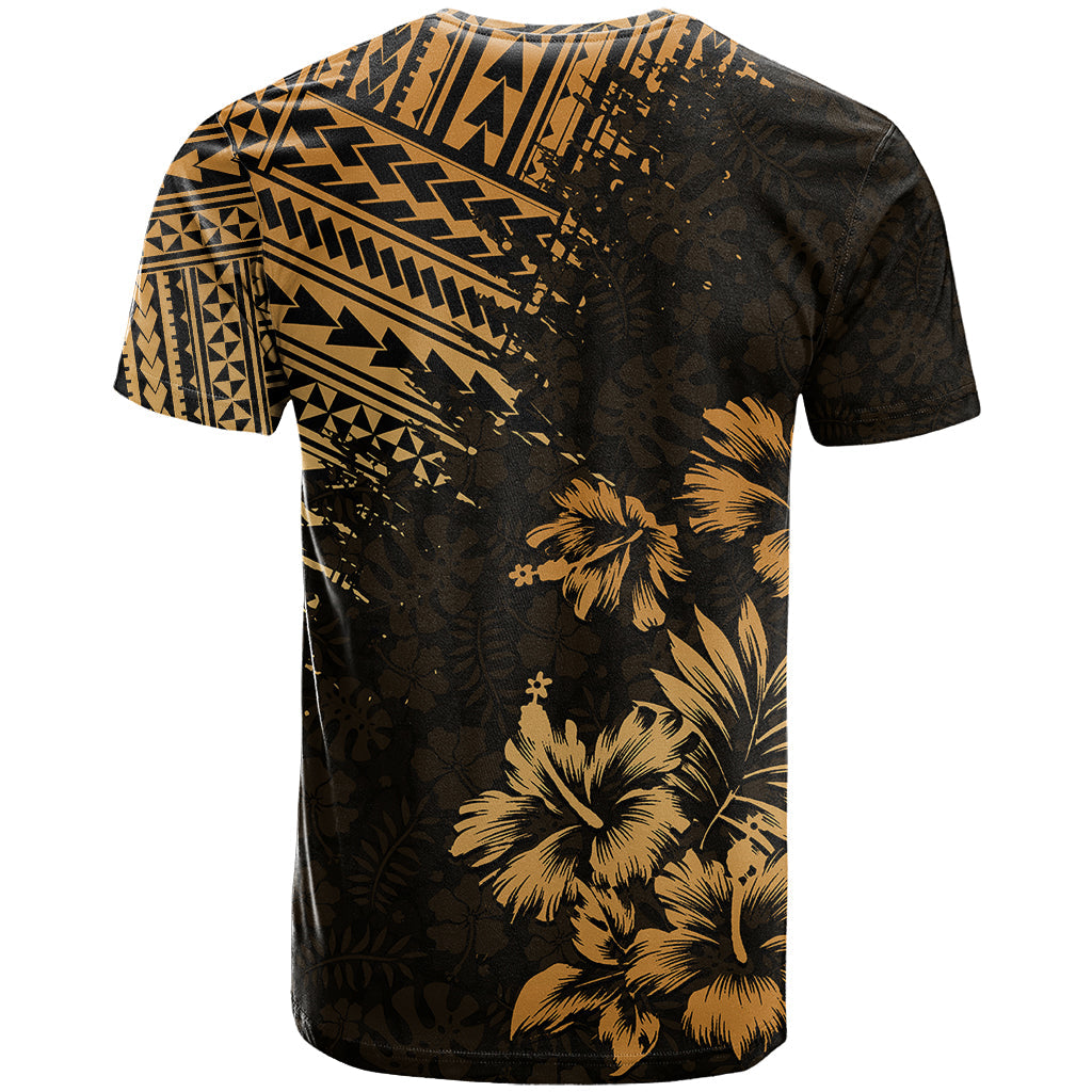 Hawaii Summer T-Shirt Mix Polynesian Gold Graphic Tee